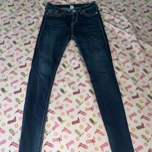 True Religion Dark Indigo Skinny Jeans